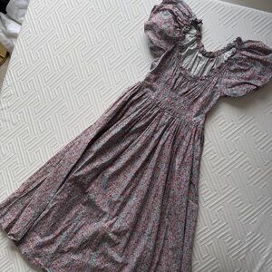 Doen Puff Sleeve Midi Dress